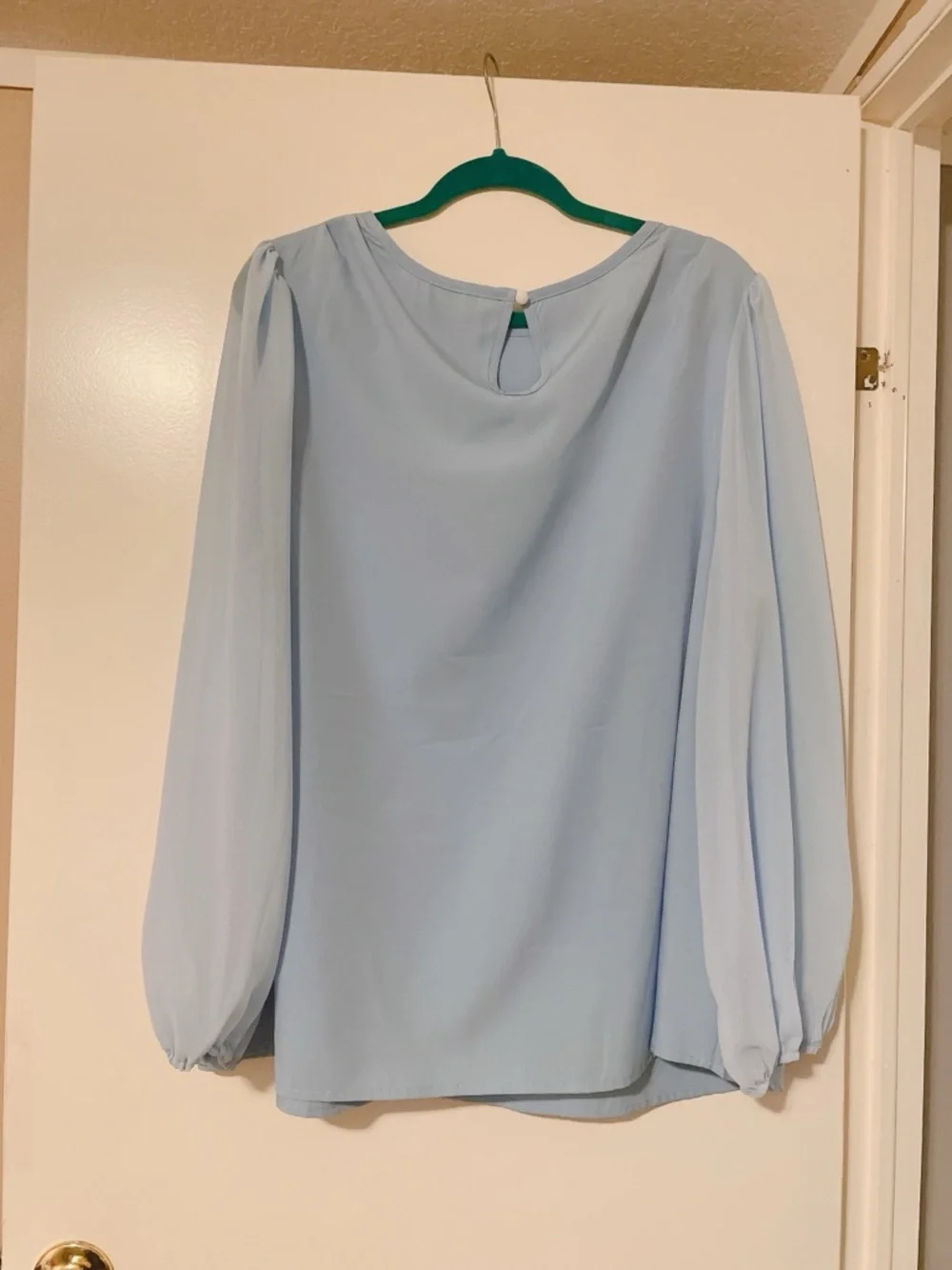 Shein Light Blue Pullover Blouse Size 3XL - Picture 8 of 9